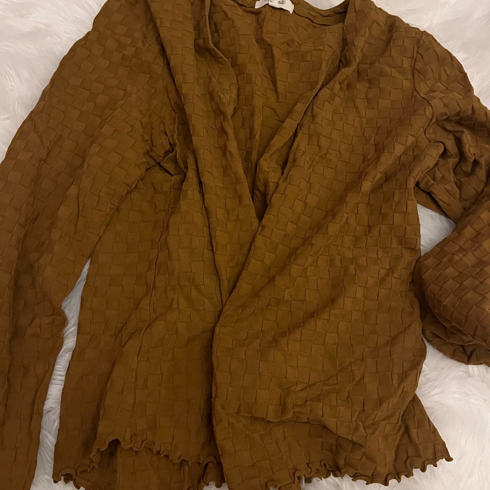 Madewell Woven Brown Blouse